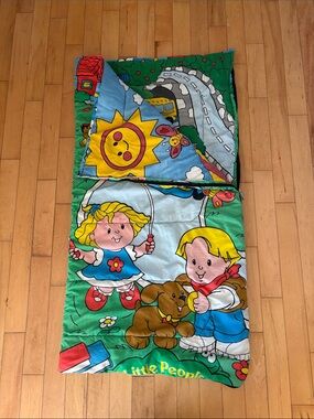 1990’s Fisher-Price Little People Toddler Sleeping Bag